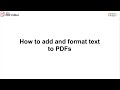 How to add and format content to PDFs