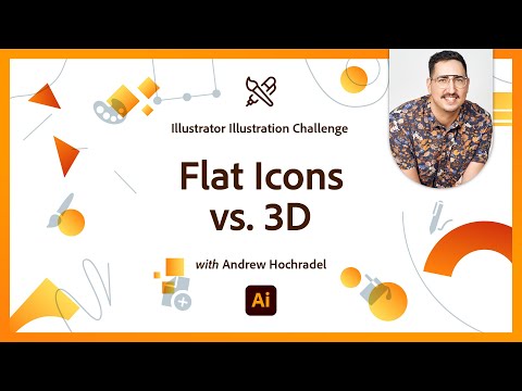 Flat vs. 3D Icons | Illustration Challenge