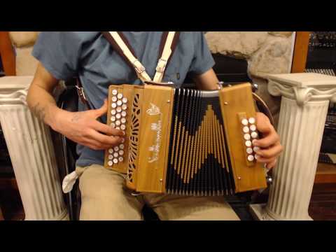 SALTETIGCFCW - NEW Cherry Saltarelle Etincelle Diatonic Button Accordion GCF Sol MM 33 12 $2999