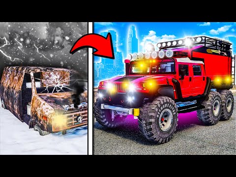 Repairing ABANDONED 6x6 Cars in GTA 5!