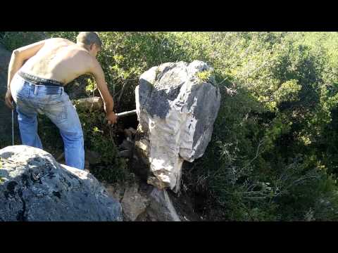Remoção de "A Pedra" na pista de dh das Alcobertas