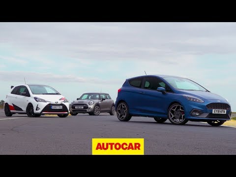 Hot hatch track battle: 2019 Ford Fiesta ST v Mini Cooper S v Toyota Yaris GRMN | Autocar