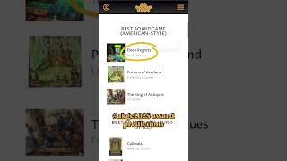 #ukge2025 #boardgames #bestboardgames #boardgameawards #spieldesjahres