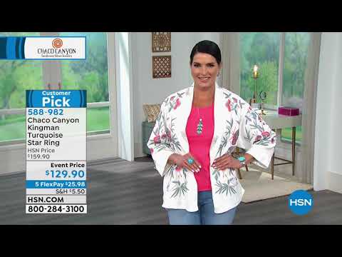 Chaco Canyon Kingman Turquoise Sterling Silver Star Ring