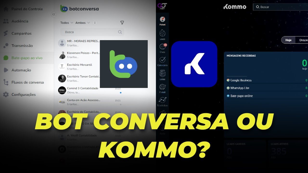 Kommo vs Bot Conversa: Qual o melhor chatbot em 2024? (Minha experiência pessoal)