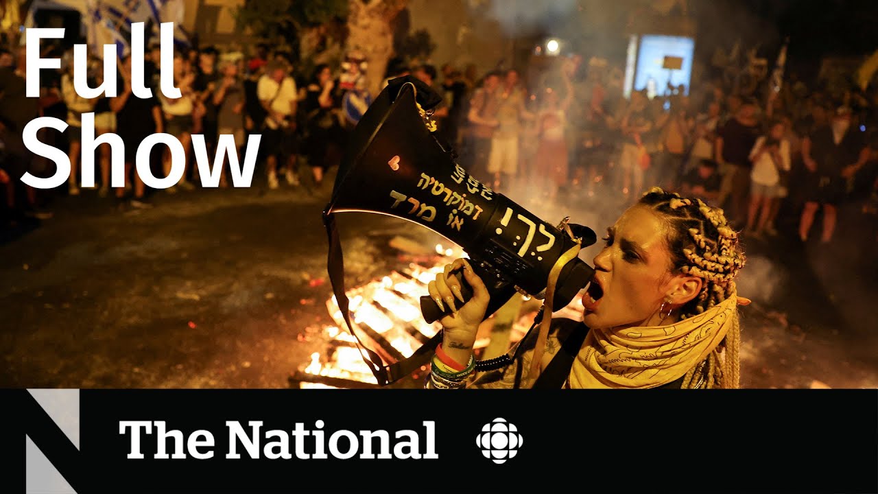 CBC News: The National | Fury in Israel after hostages killed
