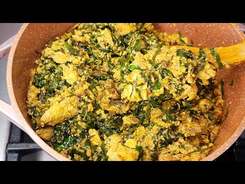 How To prepare Ghana's Famous palava Sauce//Kontomire Stew Recipe// Healthy and Delicious