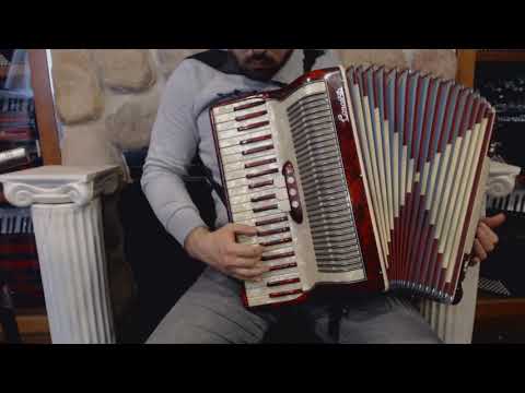 3211 - Red Cream Concerto Piano Accordion LM 41 120 $699