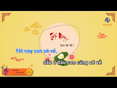 TẾT NÀY CON SẼ VỀ - BÙI CÔNG NAM (Guitar beat solo karaoke), Muoi Music | Muối SV