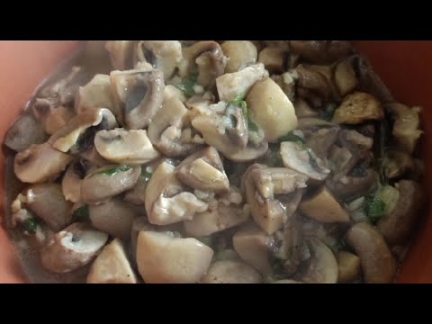 Champiñones al ajillo, fácil y rico con Thermomix