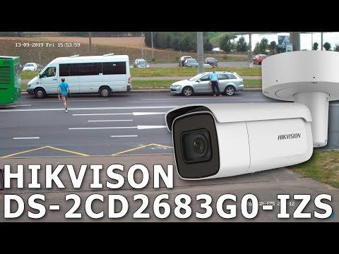 Уличные IP-камеры Hikvision DS-2CD2683G0-IZS. Пример записи с ip камеры