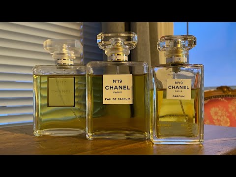 Impressionen von Chanel N° 19 EDP, Poudré und Parfum.