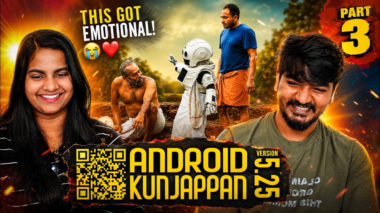 😱🤖 ANDROID KUNJAPPAN Reaction Part 3 | Vasu & Swathi Get Emotional! ❤️ | Malayalam Movie Reaction 🔥