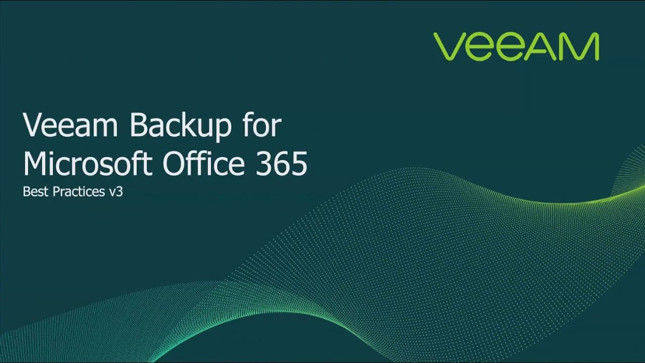 Veeam Backup for O365 best practices for VCSP partners video