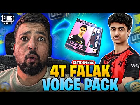 OMG 😱 4T Falak Voice Pack Crate Opening 😍 | PUBG MOBILE