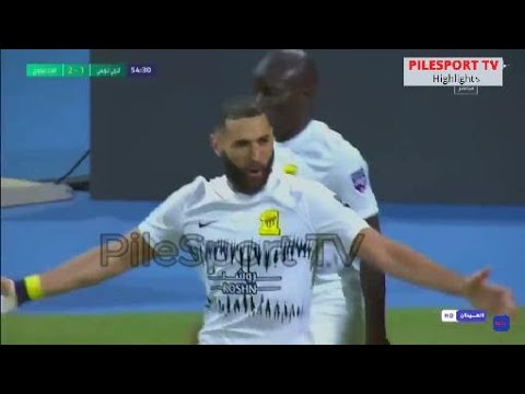 Benzema Magical Debut 🔥  Crazy goal & assist Al Ittihad vs ES Tunis 2-1 All Goals & Highlights -2023
