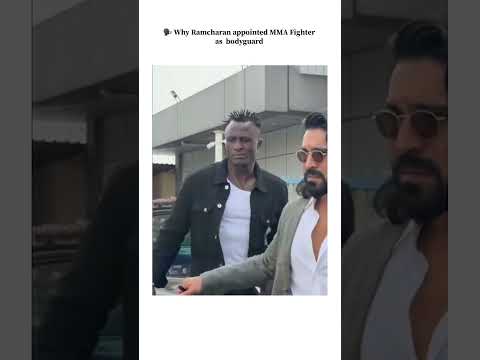 Ramcharan's personal bodyguard 🔥❤️‍🩹 #shorts #bollywood #bollywoodsongs #tollywood #ramcharan #peddi