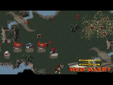 Command & Conquer Red Alert 1 - 1v1 Skirmish Gameplay