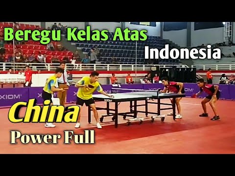 final tenis meja Dunia Ganda Indonesia bima / zahru vs china li zhi riu / gao yuan zhin.