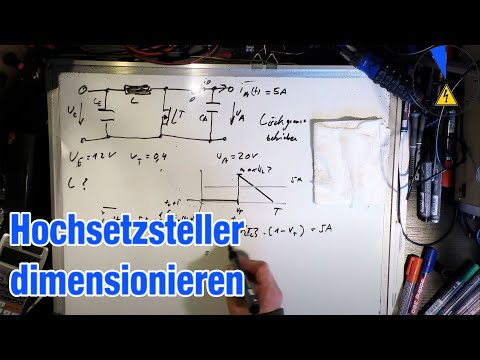 Hochsetzsteller Tastverhältnis und Induktivität dimensionieren auslegen StepUp Converter