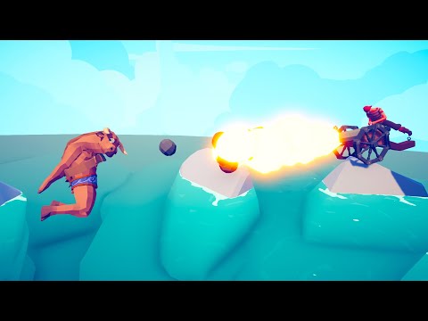 CANNON vs EVERY UNIT (BATTLE FROM THE SEA) 🌊🌊🌊 | Totally Accurate Battle Simulator TABS