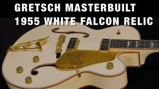 Video thumbnail for Gretsch Masterbuilt 1955 White Falcon Relic Overview by Wildwood Guitars