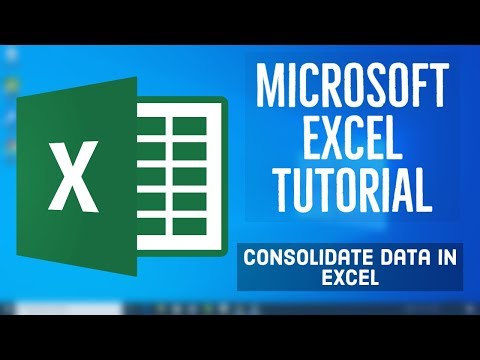 Microsoft Excel Tutorial Consolidate Data in Excel | Excel Consolidate Function