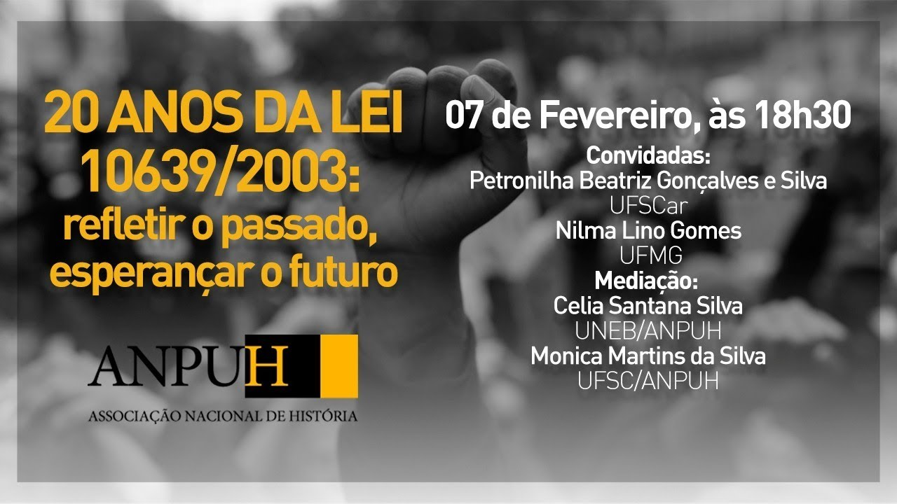 20 anos da lei 10639/2003: refletir o passado, esperançar o futuro