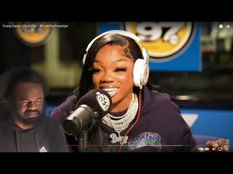 BAD BUNDYY REACTS : Young Devyn - Funk Flex HOT 97 Freestyle (Official Video)