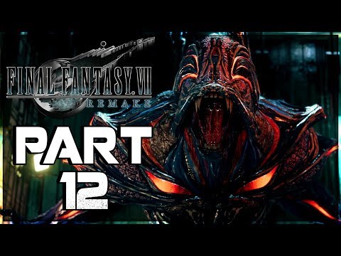 Final Fantasy VII Remake Walkthrough PART 12 - Shinra Underground Test Site (PS4 PRO 1440p)