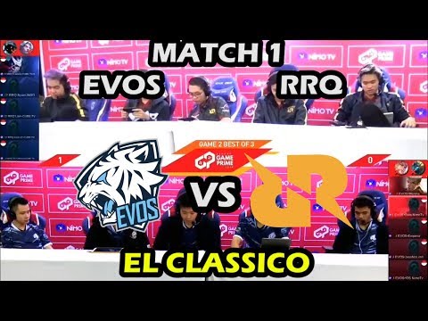 EVOS VS RRQ MATCH 2 BEKRAF GAME PRIME 2018 MLBB TOURNAMENT