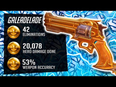 Gale Rank 15 Hitscan Main Cassidy - 42 elims! POTG [ Overwatch Season 35 Top 500 ]