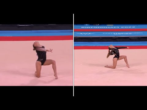 Emma Spence 2022 Commonwealth Games FX comparison (AA & EF)
