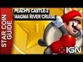 New Super Mario Bros. U 3 Star Coin Walkthrough - Peach's Castle-2: Magma River Cruise