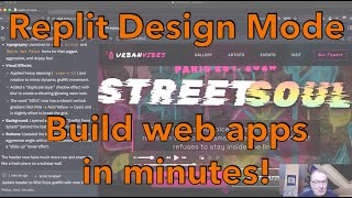 Build web apps in minutes with Replit Design Mode!