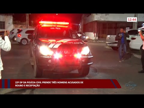 22º DP da Polícia Civil prende três homens acusados de roubo e receptação 27 01 2023
