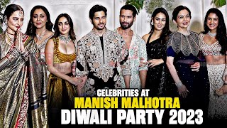 Celebrities arrives at Manish Malhotra Diwali Party 2023 | Sidkiara, Ambani Family, Gauri Khan