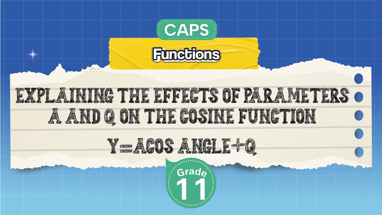 [GRADE 11] Explaining the Effects of Parameters a and q on the Cosine Function y=acos angle+q