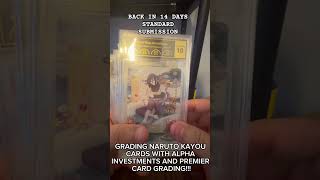Grading cards with PCG Premier Card Grading #naruto #psa #cardgrading #tcgplayer #tcgstore #kayou