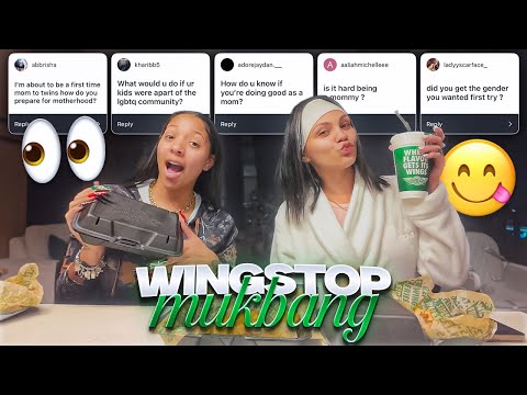 WINGSTOP MUKBANG/ MOMMY Q&A with Rose