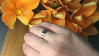 Vídeo de Aliança Reta Ouro 18k 6mm