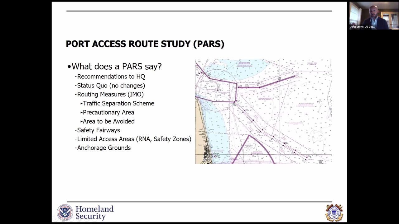 Port Access Route Studies Update & Map Data Webinar