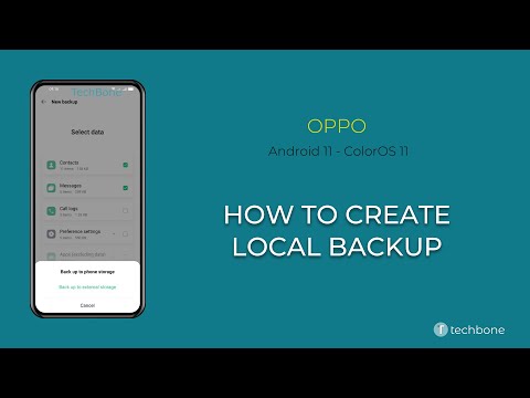 How to Create local Backup - Oppo [Android 11 - ColorOS 11]