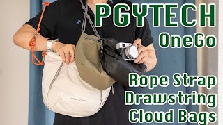 PGYTECH OneGo Rope Strap vs. Drawstring vs. Cloud Camera Bags