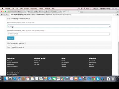 NavRox - Delivery Date & Time Opencart Extention