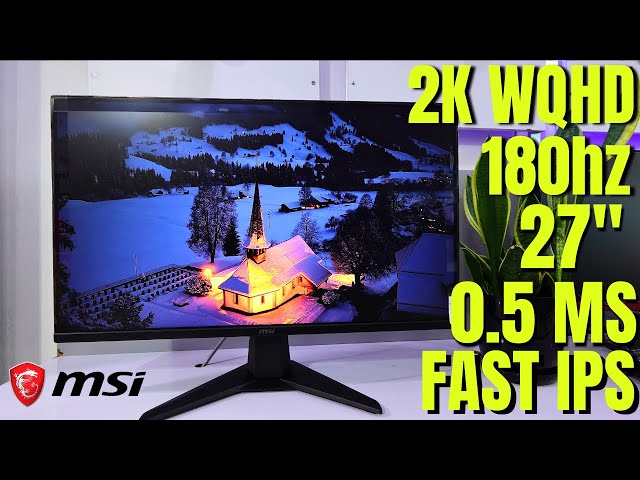 Vídeo relacionado con MSI mag 275QF Monitor Gaming Plano WQHD (2560x1440) Panel IPS rápido¡, 180Hz / 0.5 m (GtG, mín.), 1 ms (MPRT) 16:9, HDR Ready, 300 nits, Negro