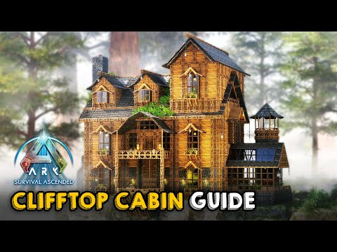Ultimate All-in-One Clifftop Cabin | Building Tutorial | ARK: Survival Ascended