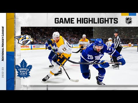 Predators @ Maple Leafs 1/11 | NHL Highlights 2023