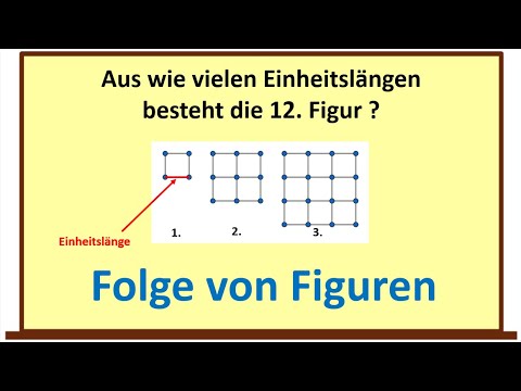 Folge von quadratischen Figuren  - Term aufstellen und anwenden - Anzahl berechnen - Klasse 7