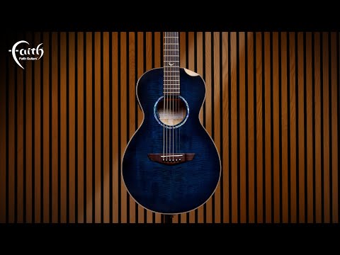 Faith FMEBLM Blue Moon Mercury Scoop Electric Acoustic Parlour With Hardcase image 13